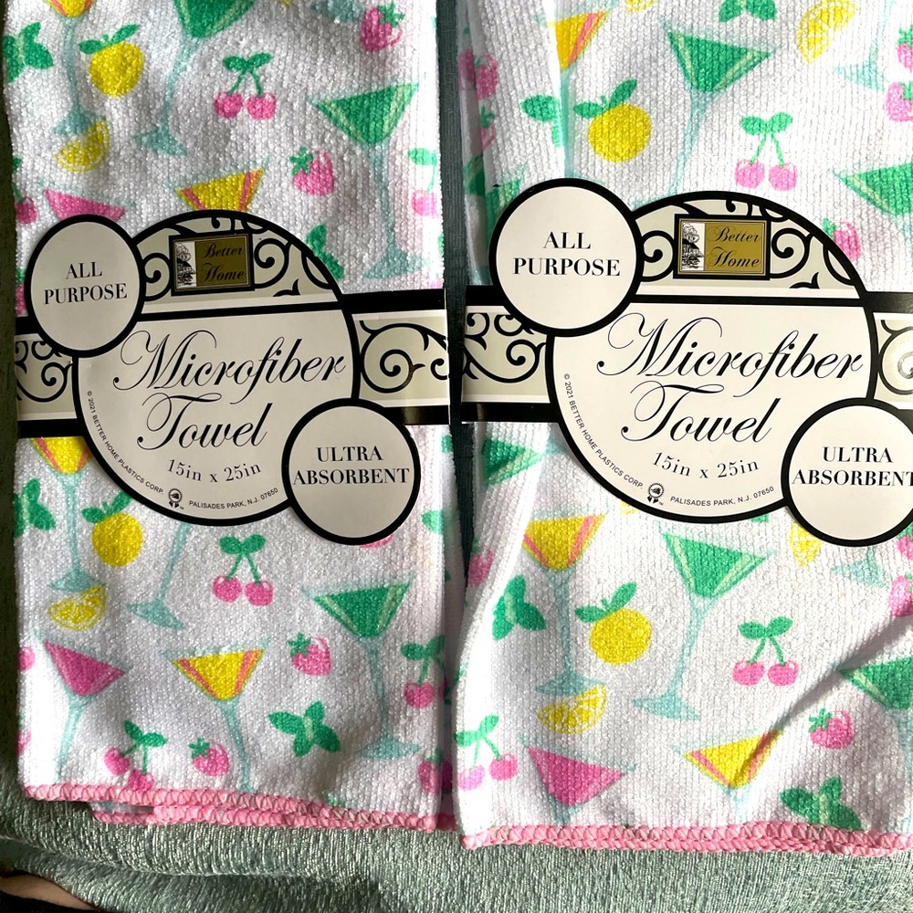 Martini dish towels